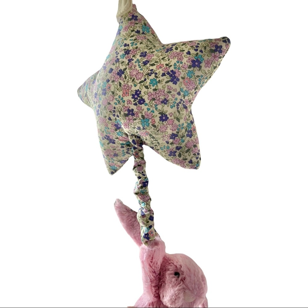 Jellycat Blossom Tulip Bunny Star Musical Pull New With Tags - Picture 4 of 10